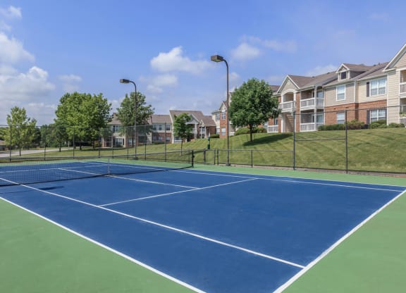 Tennis court at Stonebriar Woods Apartments, Overland Park, KS