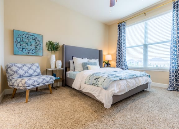 Gorgeous Bedroom at The Residences at Bluhawk Apartments, Overland Park, KS