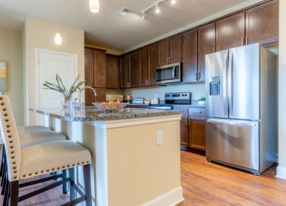 Renovated Kitchen at The Residences at Bluhawk Apartments, Kansas, 66085