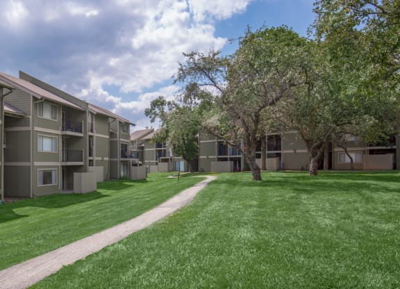 Green Space with Walking Trail at Bremerton Park, Prairie Village, Kansas
