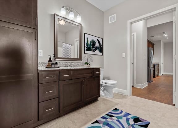 a bathroom with a sink and a toilet