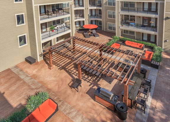 Aerial view at West 39th Street Apartments, Kansas City, 64111