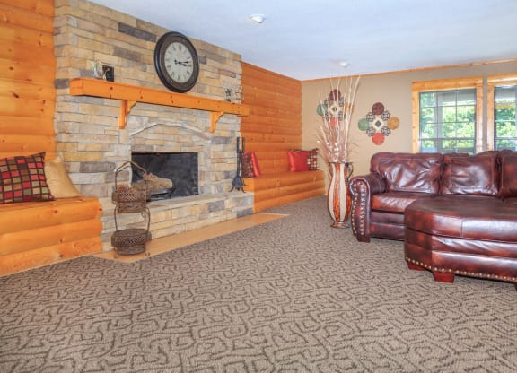 Spacious Living Room at Sheridan Ridge, Overland Park, KS, 66212