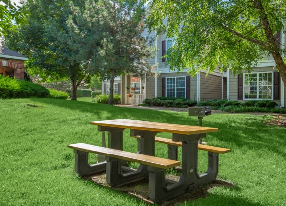 Garden area at Wynnewood Farms Apartments, Overland Park, Kansas