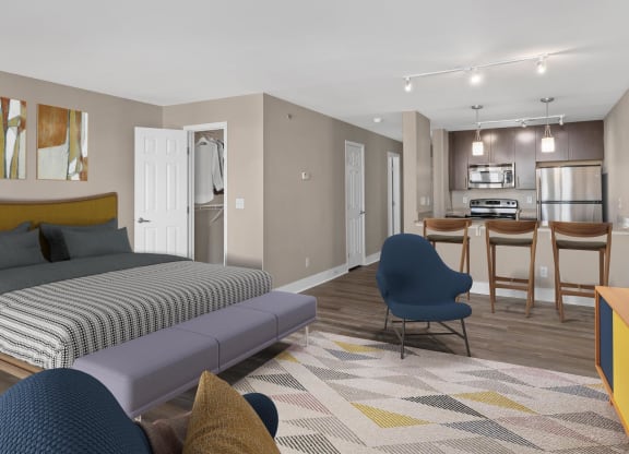Living Area at Cambria Luxury Apartments, Kansas City, Missouri