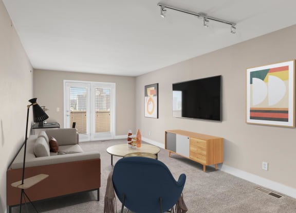 Living Area at Cambria Luxury Apartments, Kansas City, Missouri