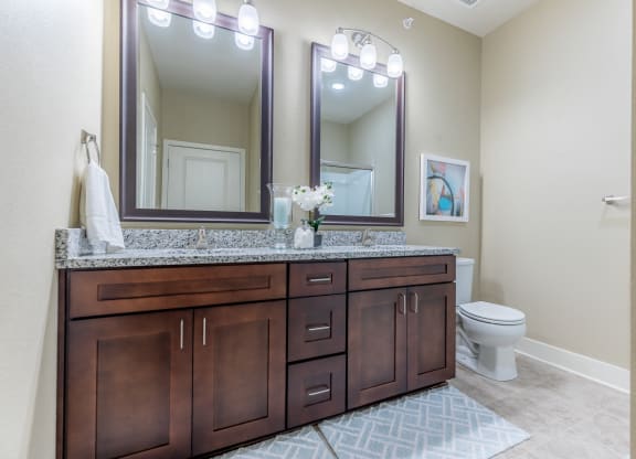 Wooden cabinetry at Prairie Creek Apartments & Townhomes, Kansas