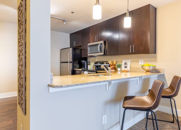 Kitchen at Cambria Luxury Apartments, Kansas City, Missouri