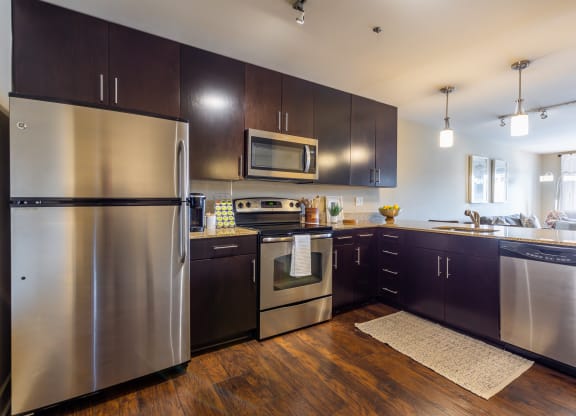 Kitchen at Cambria Luxury Apartments, Kansas City, Missouri