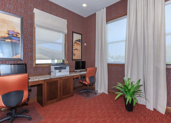 clubhouse business center  at Prairie Creek Apartments & Townhomes, Kansas, 66219