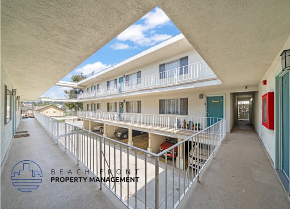 view of the walkways to to the unit.