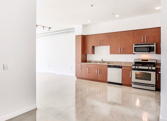 Sunny Kitchen in Loft Apartment 210 Third Lofts in Downtown Long Beach