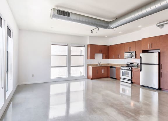 Bright Kitchen in Loft Apartment 210 Third Lofts in Downtown Long Beach