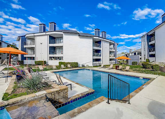 take a dip in the resort style pool