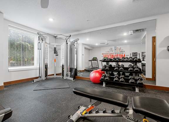 the gym at the agave apartments