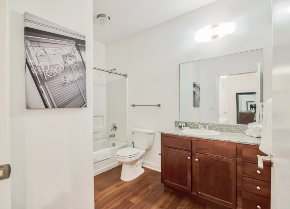 bathroom with a toilet sink and bathtub