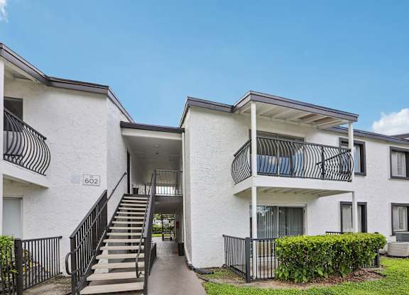 Apartment building with the number 602 on the front door.