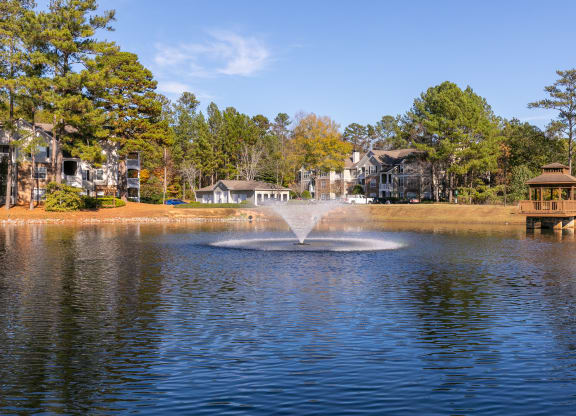 Brentwood Downs in lake fountain
