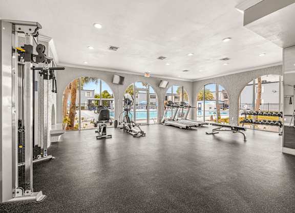 the gym at the estates apartments