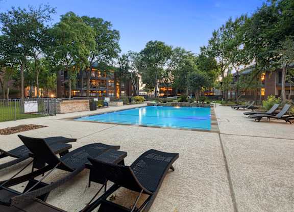 1 of 4 sparkling swimming pools in webster apartments