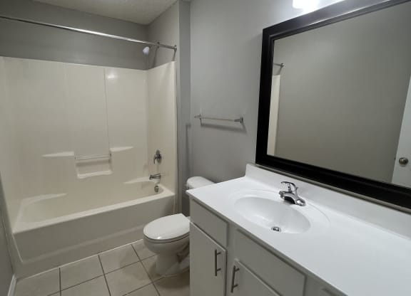 a bathroom with a sink and a toilet and a shower