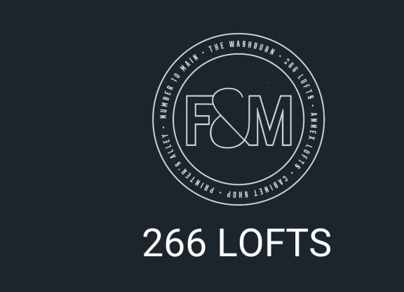 a black and white logo with the words 258 lofts on it