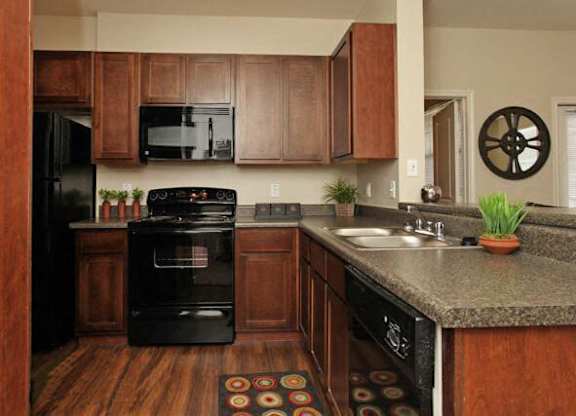 vacant apartment kitchen