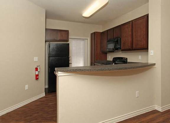 model apartment kitchen