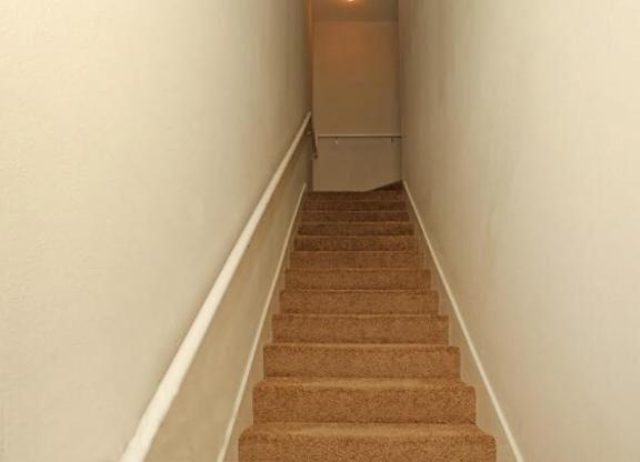 vacant apartment stairs