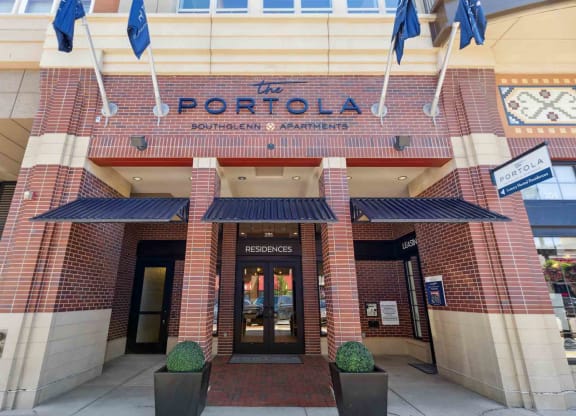 the front entrance of the apartment