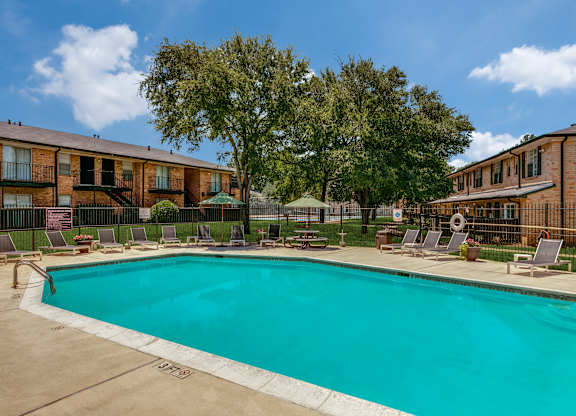 the swimming pool at our apartments