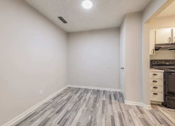 The dining room space