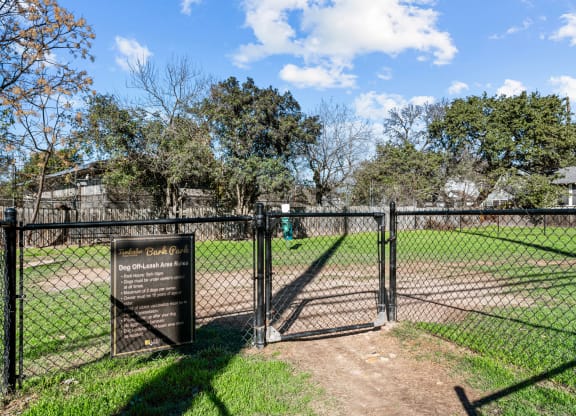 the gate to the dog park is closed
