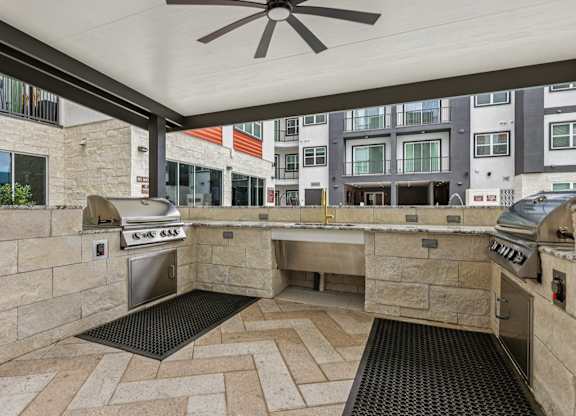 Outdoor Communal Kitchen at Coya Apartments, Las Vegas, NV