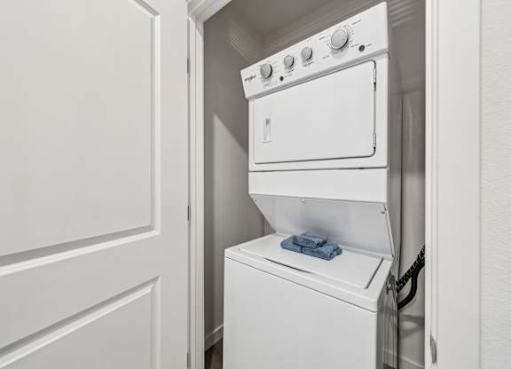 Stacked Washer Dryer at Fora Apartments, Las Vegas