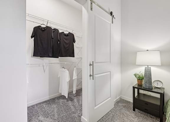 Bedroom with Closet at Coya Apartments, Las Vegas