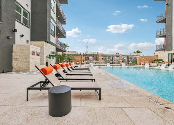 Pool With Sundeck at Coya Apartments, Las Vegas, NV