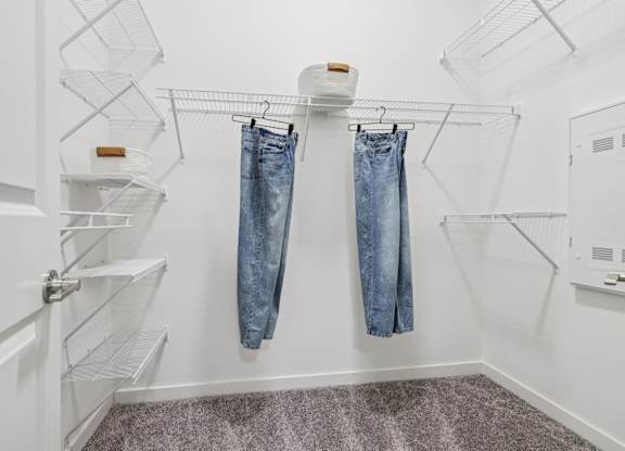 Walk in Closet at Coya Apartments, Nevada