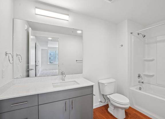 Bathroom with toilet at Hana Apartments, Oregon, 97006