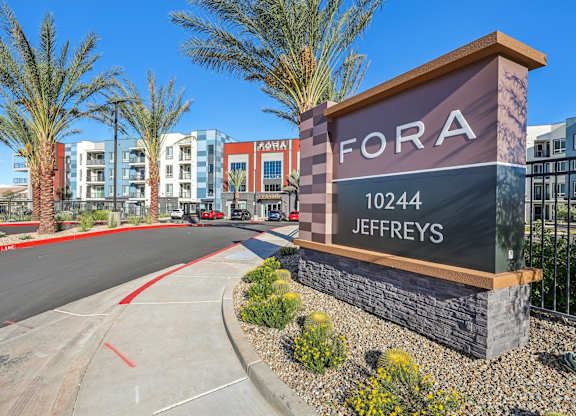 Property Signage at Fora Apartments, Las Vegas, 89183