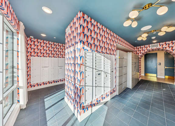 Locker Room at Fora Apartments, Las Vegas
