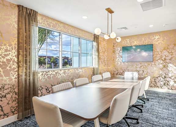 A conference room at Fora Apartments, Las Vegas, 89183