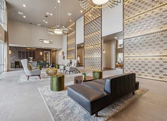 Spacious Lobby at Coya Apartments, Las Vegas, NV