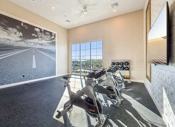 Peloton Bikes at Fora Apartments, Las Vegas Nevada