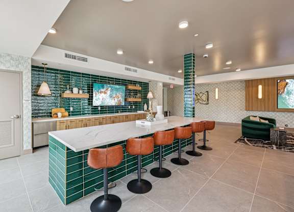 Clubhouse Kitchen at Coya Apartments, Las Vegas, 89102