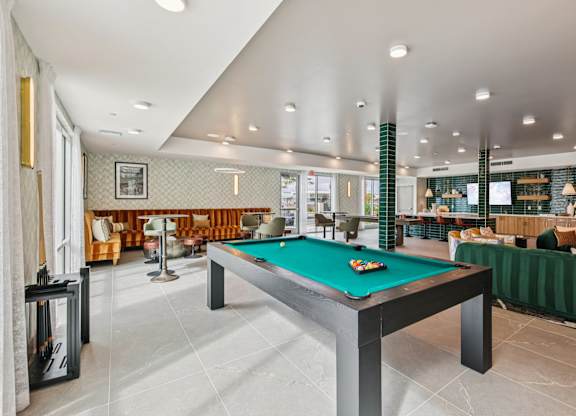 Billiard Table at Coya Apartments, Las Vegas