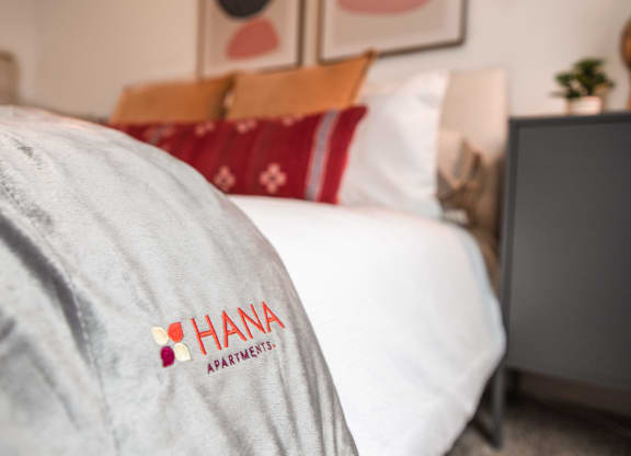 Comfortable Bedroom at Hana Apartments, Hillsboro, OR, 97006