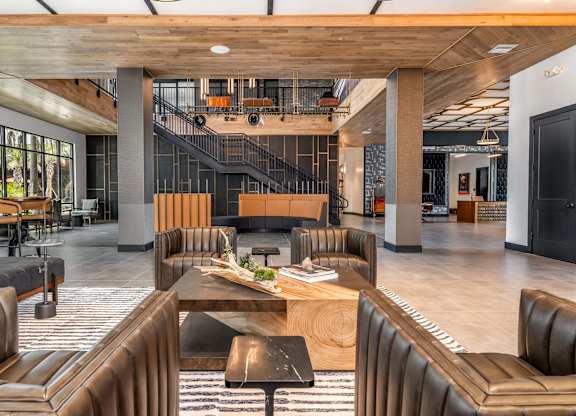 A modern office lobby at Parkway Crossings, Kissimmee, FL 34744