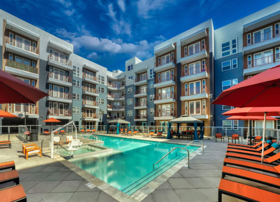 Beautiful Resort Inspired Pool at The Rey Downtown Apartments, Phoenix, AZ, 85003