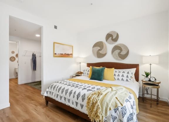 Spacious bedroom at Mill on Maple at The Mill on Maple Apartments, Oregon